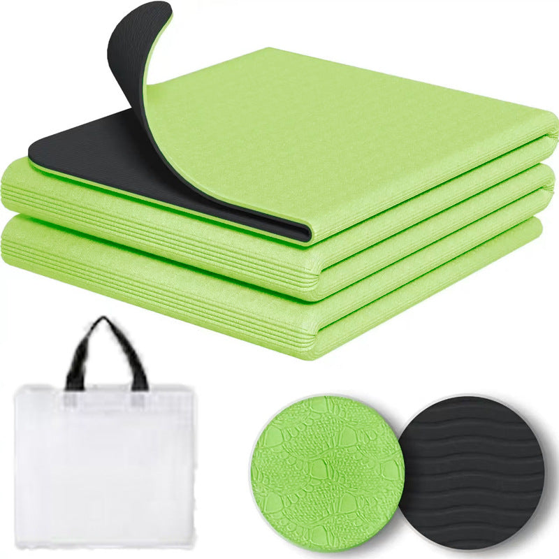 Foldable yoga mat portable thick anti slip fitness home floor mat, student nap anti slip children nap mat
